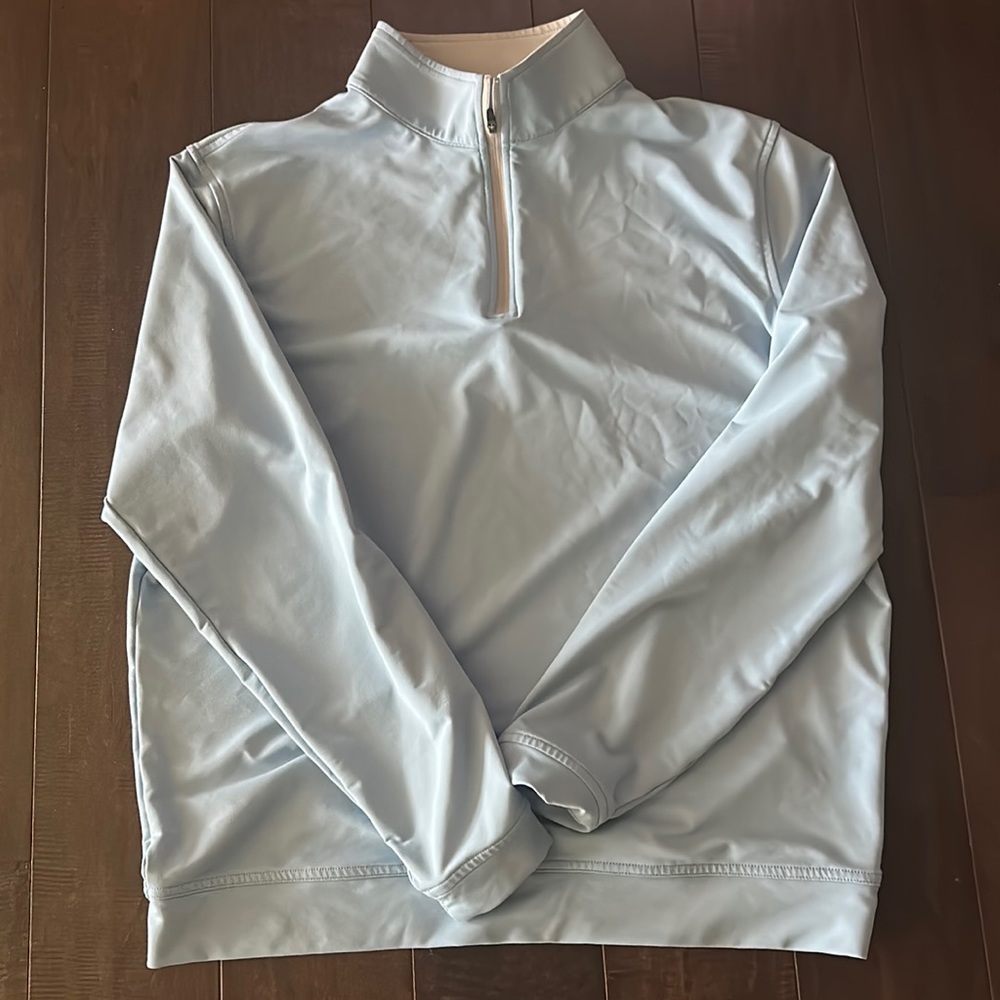 Peter Millar Light blue quarter zip